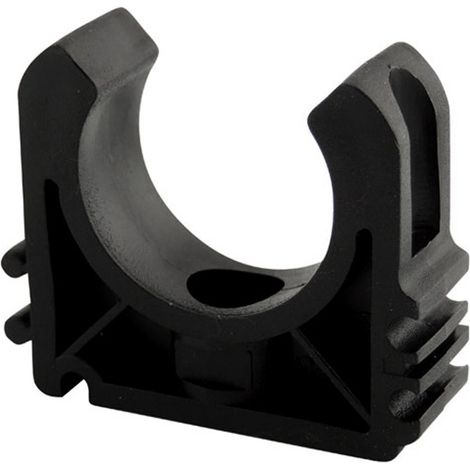 Collier de serrage PVC pression Ø20 – Pour tube PE – Montage facile – Résistant aux chocs – Lot de 10 unités