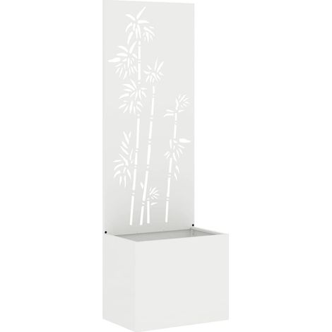 Écran de confidentialité de jardin Floral Blanc 50 x 140 cm CFW357764 (1/5)