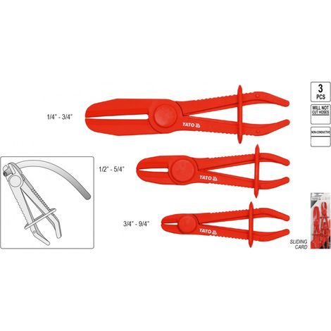 Schlauchklemmen-Set für Flüssigkeitsleitungen, 3-teilig, Nylon (1/5)