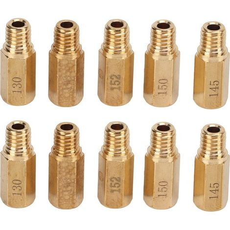 Kit de Jet principal de carburateur, 10 pièces/ensemble, 130 132 135 138 140 142 145 148 150 152, remplacement pour Keihin PWK PE OKO KOSO