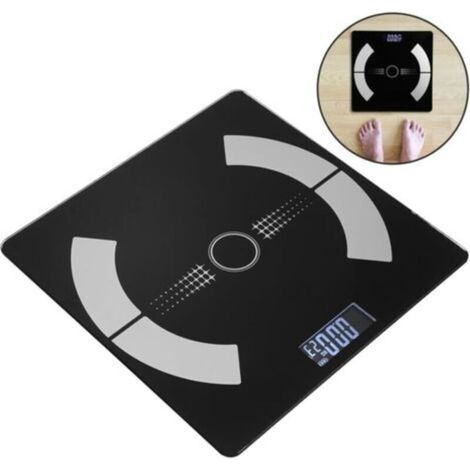 Bathroom Scale, Personal Scale, Connected Scale, Impedance Meter Scale, Impedance Meter Scale with 12 Body Data (BMI/Body Fat/Bone Mass/BMR) (1/4)