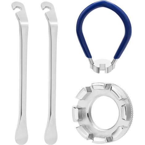3PCS clé de Roue de vélo, Outil de Clé à Rayon 8 Rayons 8 Way Rayons Kit Levier de pneus de vélo (1/3)