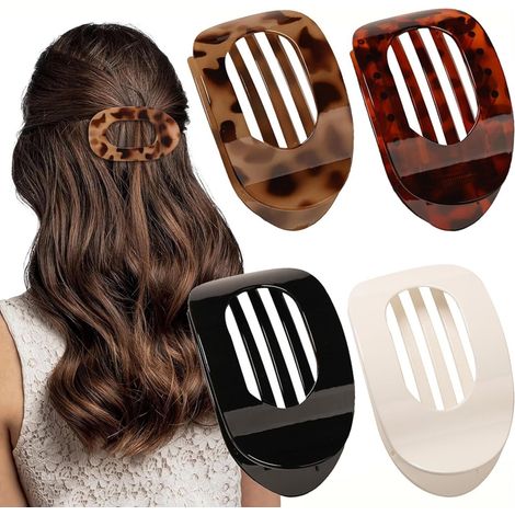 Set mit 4 rutschfesten Haarspangen für Damen – Elegante Haaraccessoires für Alltag, Abendveranstaltungen oder als Geschenk – Sicherer Halt ohne Haarschädigung – Verschiedene Designs (1/5)