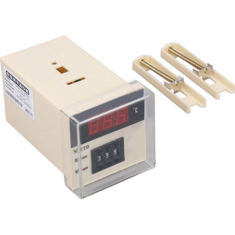 Régulateur de température avec affichage numérique, 0-999 °C, chauffage et refroidissement de type K, 220 V CA (1/5)