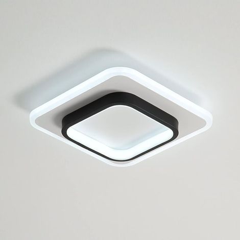 Lampe de chemin LED scandinave - Carrée noire [3 couleurs variables]
