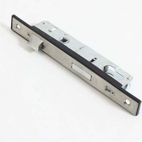 Serrure à encastrer monopoint de porte de jardin 85 mm en acier inoxydable-INHHUB (1/2)