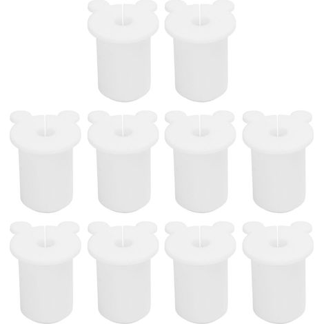Passe-câbles muraux pour câble satellite, 10 unités, 25,4 mm, connecteur Ethernet en silicone, trou de 1 pouce, blanc. (1/5)