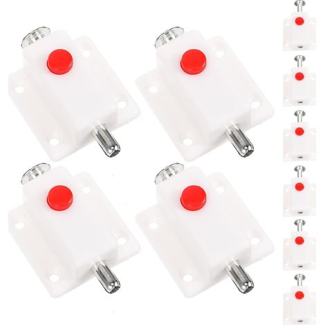 Lot de 10 Loquets de Porte en Plastique Abs (1/5)