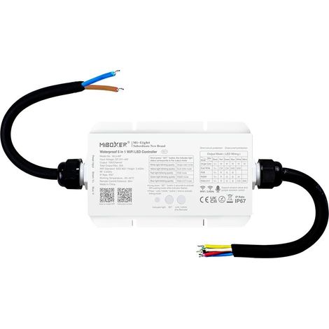 Contrôleur ruban LED étanche 5 en 1 - 12-48V DC - 2.4G - WiFi - (1/5)
