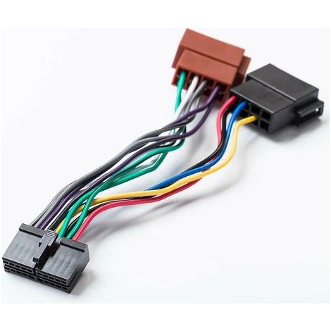 Adaptateur ISO pour autoradio, câble 20 broches, connecteur DIN universel pour autoradios AEG, Prology, Audiovox, JGC, etc. (1/2)