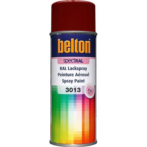 Bombe de peinture Belton Spectral RAL3013 rouge tomate 400ml