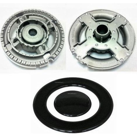 LOFRA GERMANIA BRUCIATORE DOPPIA CORONA + SPARTIFIAMMA SMALTATO CUCINA B 3212 (1/2)