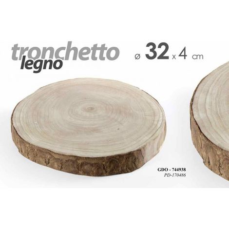 15x Holzstamm zur Dekoration cm 32 x 4 h