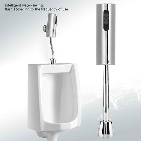 Robinet de chasse d'eau automatique sans contact pour urinoir mural de salle de bain (1/5)