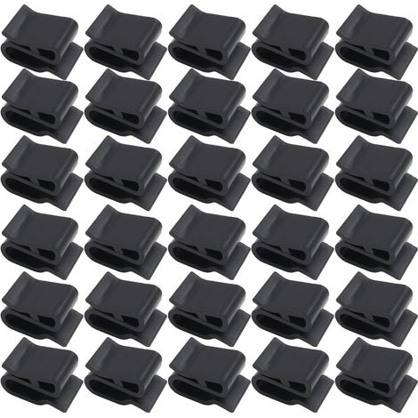 30 clips de câble solaire et de faisceau de câblage pour remorque adaptés aux panneaux solaires domestiques carrés de 4 pouces, aux kayaks, aux bateaux de pêche et aux remorques. (1/5)