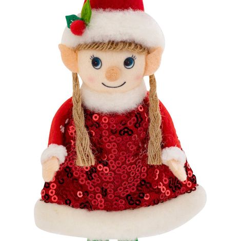 Folletto soggetto h.20cm poliestere assortito - Feeric lights & christmas