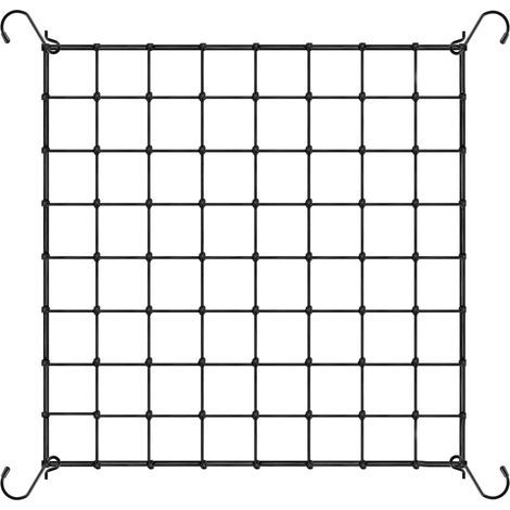 Rete elastica per coltivazione, 80x80 cm, rete a traliccio da giardino con ganci per tenda da coltivazione, rete di supporto per piante da frutto e ortaggi.