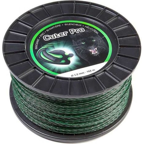 Fil nylon Cuter'Pro 3 mm x 168 m Hélicoïdal Bobine (1/5)