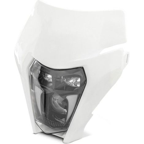 Phare LED + plaque pour KTM EXC / EXC-F / Freeride / Enduro / SMC 14-25 SW3 blanc