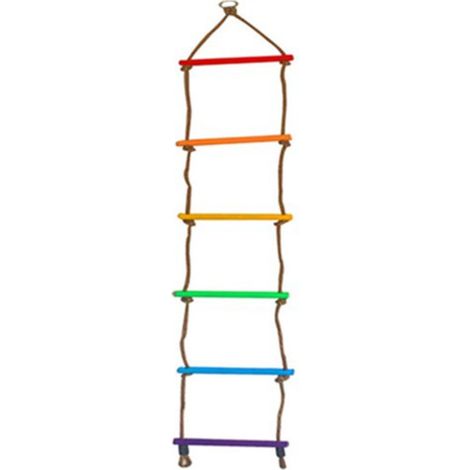 Corde d'escalade pour enfants, échelle de corde solide, tressage multicouche, accessoire d'entraînement souple et coloré pour maison (1/5)