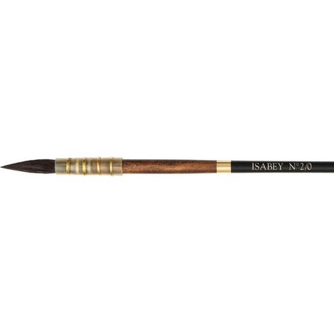 Pinceau - Lavis - Aquarelle - Isabey - Petit Gris - 6234i - N°2/0 - Fibres naturelles (1/3)