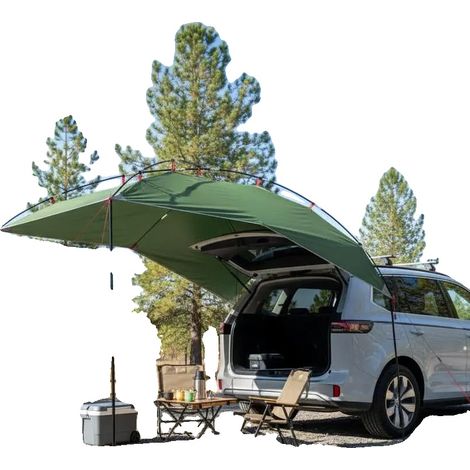 Tente de voiture, étanche, installation facile, vert armée (1/2)