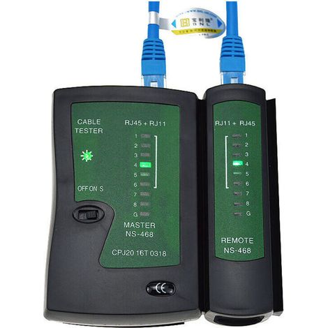 Piece Black RJ11 RJ12 RJ45 Network Cable Tester ISDN Network Cable Tester Patch Cable Tester (1/5)