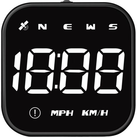 Jeffergarden Compteur de vitesse GPS Affichage tête haute Direction de conduite Heure Alarme de survitesse Fatigue (1/5)