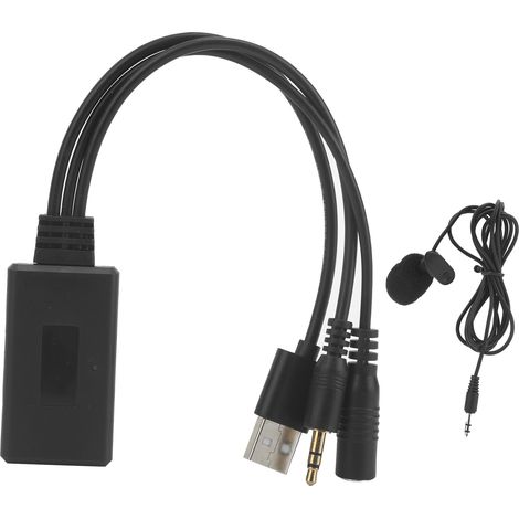 GARRYFIZH Câble Audio Bluetooth automatique, adaptateur de Microphone AUX adapté à Hyundai Accent / Azera Elantra Genesis