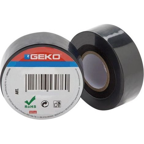 Geko 8014846530784 Nastro isolante nero 50mm x 25m