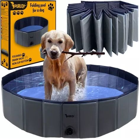 Piscina plegable/parque para perros 120x30 Purlov 23831