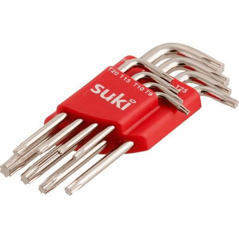 SUKI - SET 8 CHIAVI ESAGONALI TORX  TX9-40
