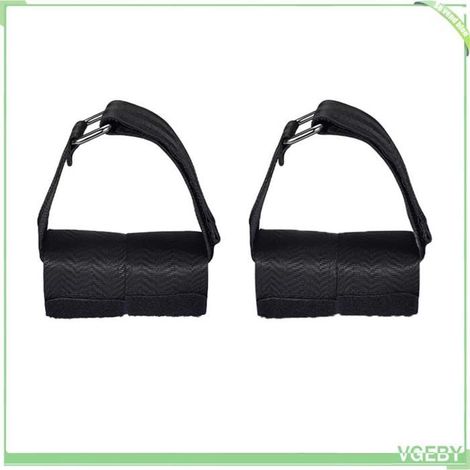 Sangle de pied pour haltère - FAFEICY - Sangle de pied réglable - Nylon - 44x23 cm - Lot de 2 (1/5)