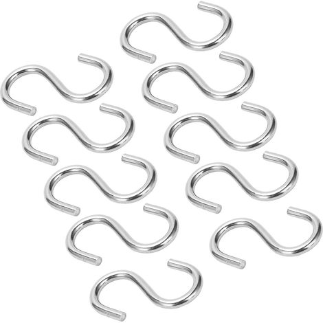 Hyuduo 10 Ganchos en Forma de S, Organisateur Cuisine Métal (1/5)