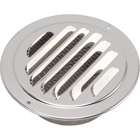100 mm Pilipane Grille d'aération ronde Grille d'aération murale Aérations de soffite d'air Conduit plat Hotte de sortie d'aération avec grille d'aération (1/5)