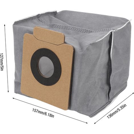 Ortviai Sacs à poussière pour robot aspirateur eufy X8 PRO et X10 PRO – Non-tissé, grande capacité, lot de 6 (1/4)