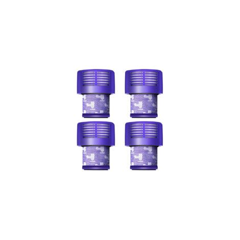 Confezione da 4 filtri V10 per aspirapolvere Dyson, 4 filtri di ricambio per aspirapolvere Dyson V10, V10 Absolute, V10 Animal, V10 Motorhead, SV12, codice ricambio P/N 969082-01 - Crezuo
