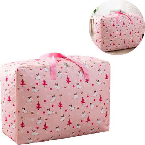 Sacs de rangement pour couettes en tissu Oxford, sacs de rangement pour vêtements, sacs de rangement grande capacité avec fermeture éclair, sacs de rangement pour couvertures et linge de lit (1/5)
