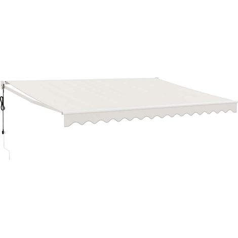 Maison Exclusive - Elektrische Markise mit Kurbel Creme 4x3 m