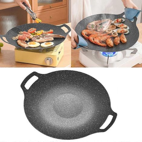 Grilles de barbecue antiadhésives, poêles, plaques de cuisson rondes, plats à four, poêles (1/4)