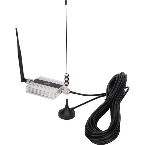 Amplificateur de signal pour téléphone portable 4G à gain élevé, répéteur GSM/DCS/WCDMA 1800 MHz, argent (1/4)