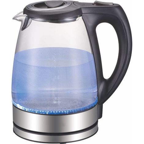 Bouilloire en verre 1,8 l 2200 W Acier inoxydable Bouilloire à thé 100% sans BPA Fonction maintien au chaud (1/5)