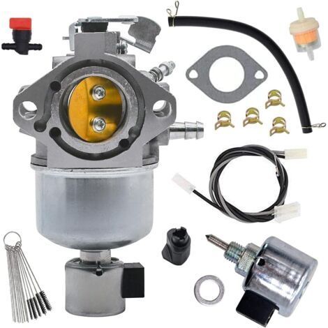 1 - Carburateur - Solénoïde - Pour Moteurs Briggs Et Stratton - Avec Arrêt De Carburant - Compatible Modèles 312777 311707 - Noir - Taille Standard (1/5)