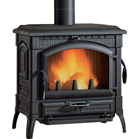 La Nordica Extraflame stufa a legna Isotta Evo in ghisa smaltata 11,9 kw 338 m riscaldabili (1/5)