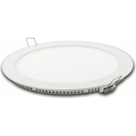 Downlight led redondo plano matel blanco 18w 4200K (1/2)