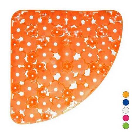TAPPETO ANTISCIVOLO PER DOCCIA ANGOLO MOD. MARGHERITA CM 59X59 Misura: Arancio