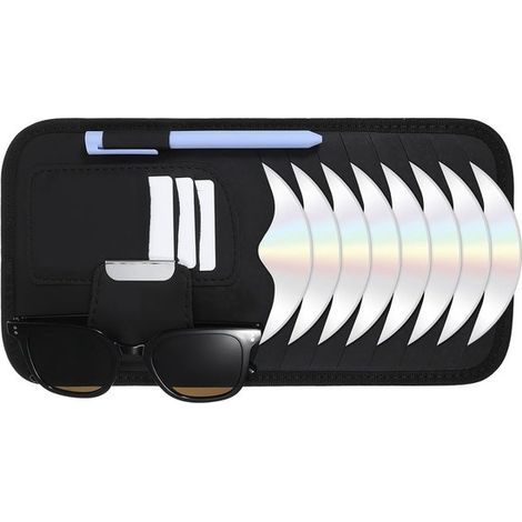 Sonnenblendentasche fürs Auto – Sonnenblenden-Organizer aus Leder – CD-Aufbewahrungssystem – CD-Halter fürs Auto (1/5)
