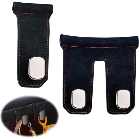 CCYKXA Black Car Hooks, Universal Car Storage Hooks, Co-Pilot Storage Hook, For Shopping Bags, Handbags, Clothes, Two Sets of Car Accessories (1/5)
