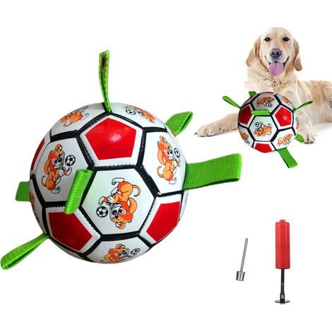 Hundespielzeug, Hundebälle, interaktiver Hundefußball für drinnen und draußen (15 x 15 cm) (1/5)