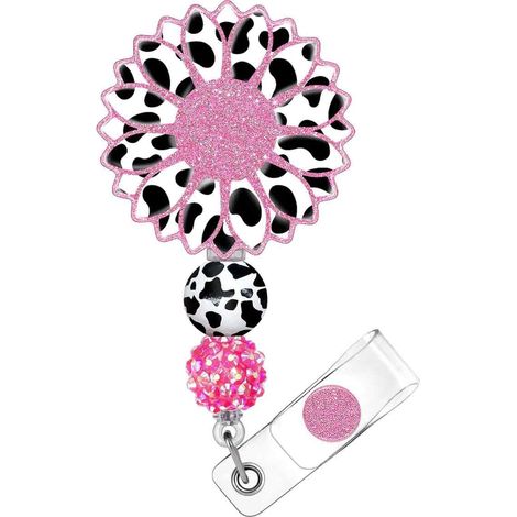1 x porte-badge rétractable, boucle acrylique, extraction facile, usage professionnel et cadeau d'accueil (1/5)